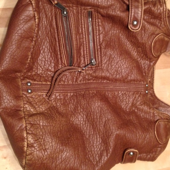 Brown slouch bag