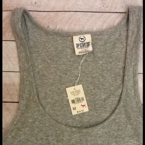 Victoria's Secret Heather Gray Ribbed Tank
