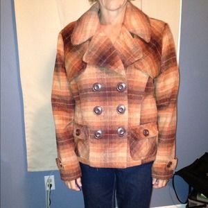 Winter wool blend winter jacket