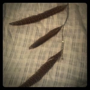 Feather hair clip