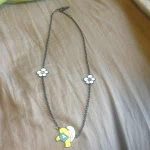 Smurf chain necklace