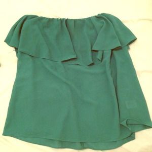 Green flowy tube top size medium.