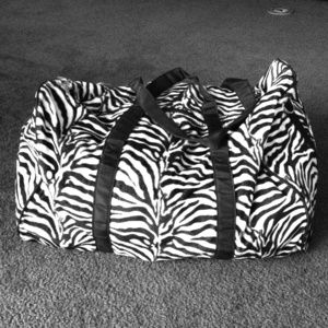 Zebra travel bag