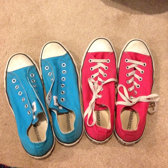 RESERVED Pink converse for sale!
