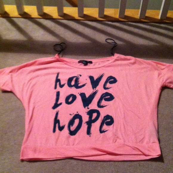 forever 21 pink crop top NWOT
