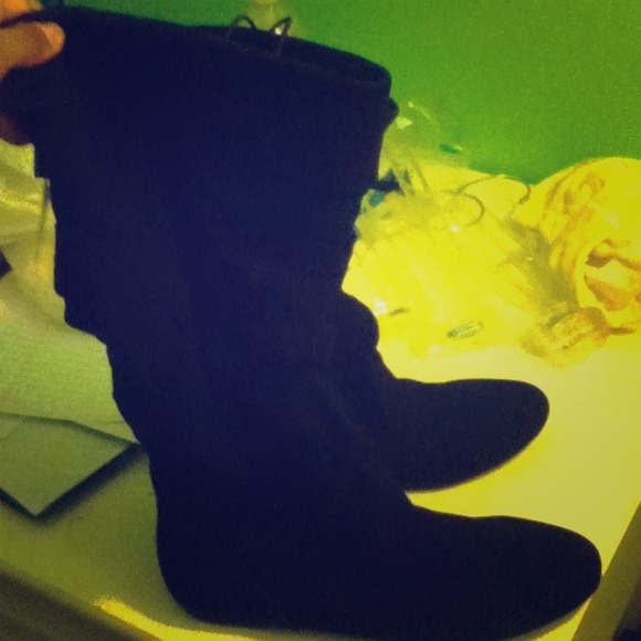 Black Suede Boots
