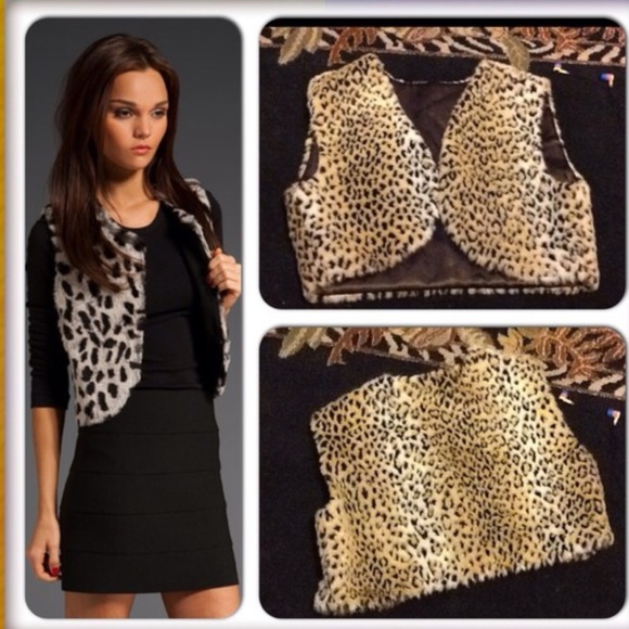 Bring the Leopard inside you Faux VEST XS-S⛄️ - Picture 1 of 3