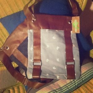 Denim/light blue cross bag