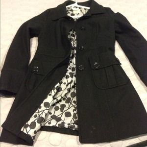 Tulle (from Nordstroms) Black Pea Coat