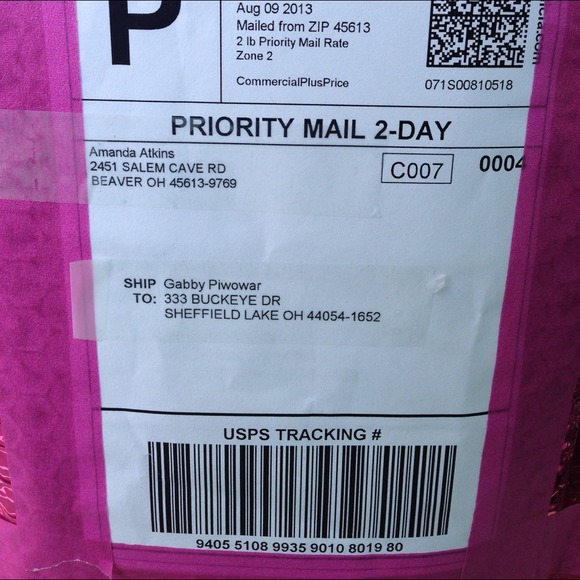 Package sent:)