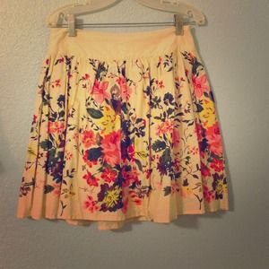 Peach/Nude Floral skirt