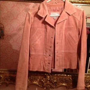 Pink Wilsons suede leather jacket