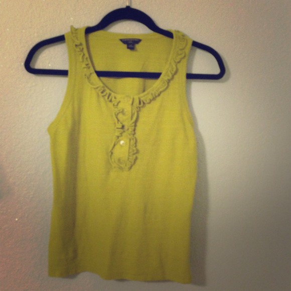 Ruffled Green Tank💚