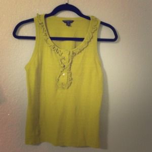 Ruffled Green Tank💚