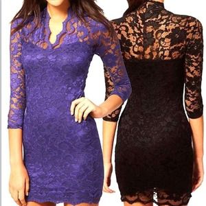 Blue Lace Dress