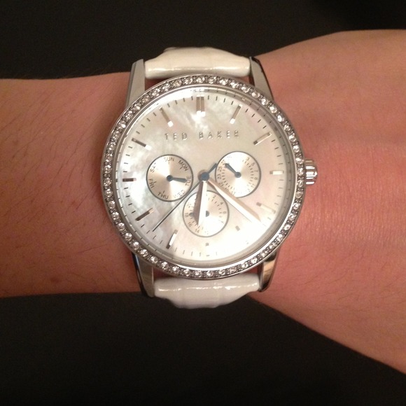 White leather Ted Baker watch