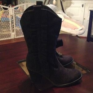Black "cowgirl" Style Boots