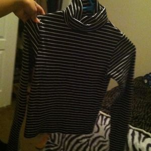 American Apparel Striped Turtleneck