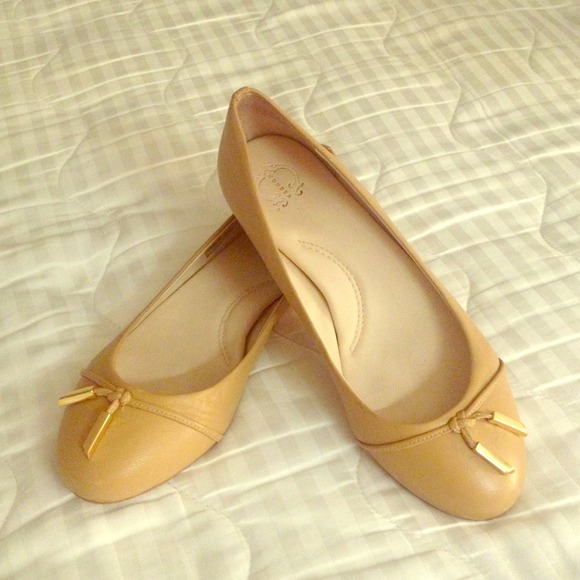 Reduced price!!!! C-wonder beige flats. Size 9.