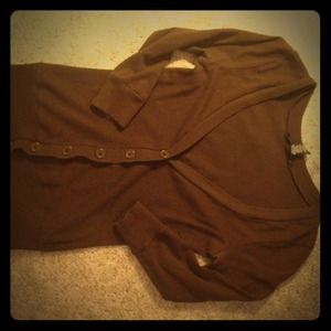 Preppy brown sweater