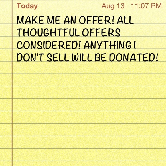 MAKE ME AN OFFER! 😁