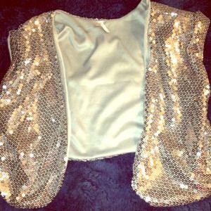 Glitter shrug