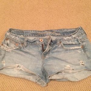 American eagle denim shorts