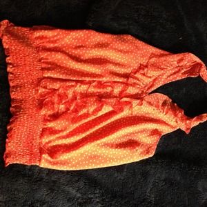 Polka dot halter from wetseal