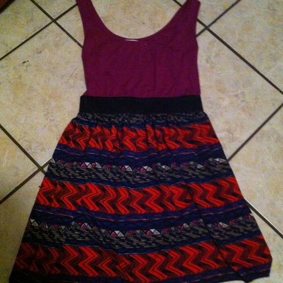 🚫Sold🚫Purple Aztec Print Dress