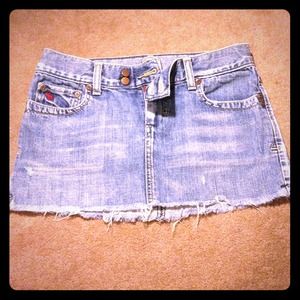 A&F jean skirt