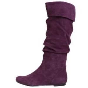 Suede plum Steve Madden boots like new