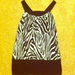 Zebra print dress shirt (: