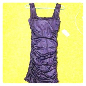 Dark purple ,silky, beautiful dress