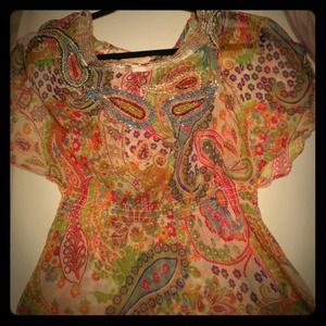 Floral beaded coverup 🌺🌸🌼