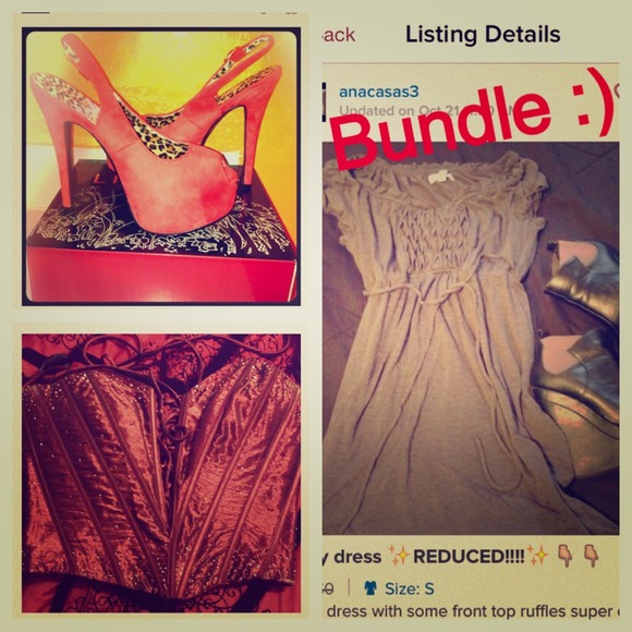 Corset, red heels, dress ❤️