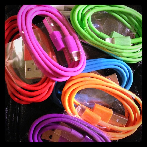 🎀iPhone 5 colors USB cords🎀 $8.00 each.