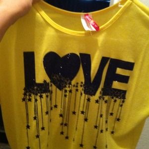 Yellow half shirt