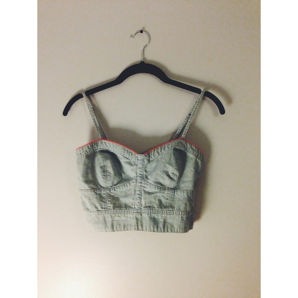 ❌SOLD❌AE Denim Bustier 💀💥