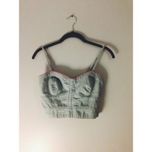❌SOLD❌AE Denim Bustier 💀💥
