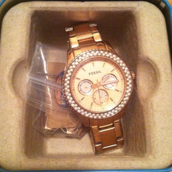 FOSSIL rose gold watch - Picture 1 of 2