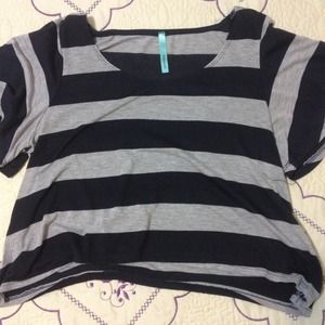 Striped crop top
