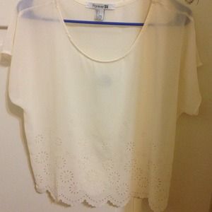 Cream blouse
