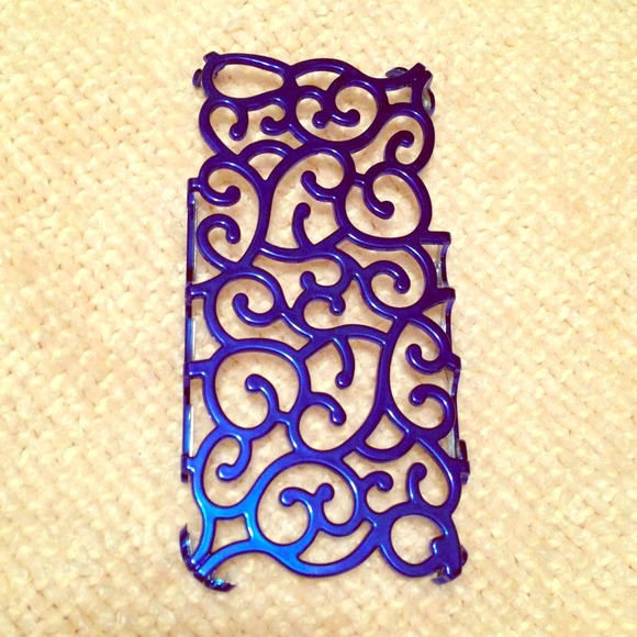 Electroplating hollow back case cover for iPhone 5