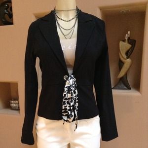 Black, Short Blazer.
