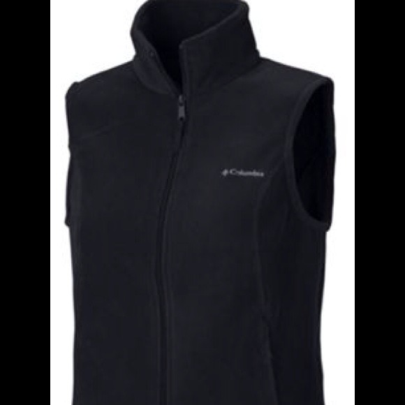 Black Columbia Fleece Vest- Size Medium