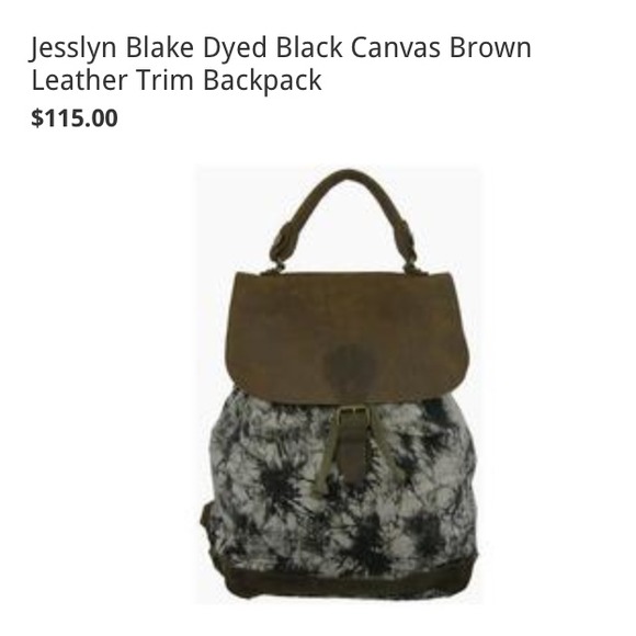 ✨REDUCED✨ Great Condition Tye Dye Leather Backpack