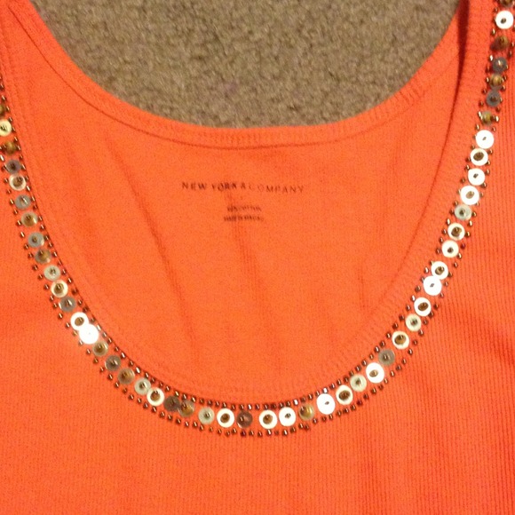 New York & Company orange tank - Picture 2 of 3