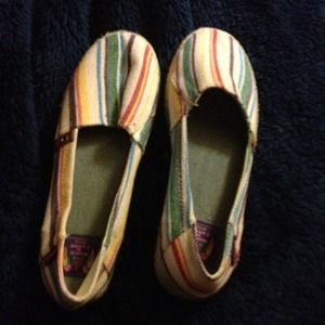 Multi colored flats size 9