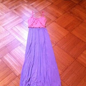 Cotton two toned dress