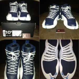 Air Jordan XII 12 Retro Obsidian Blue Size 10.5
